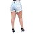 Shorts Jeans Feminino Palazzi Rasgadinho Cordelia Azul - Imagem 2