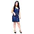 Vestido Jeans Salopete Feminino Cambos Sailane Azul - Imagem 1