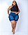 Shorts Meia Coxa Jeans Plus Size Alice - Imagem 3