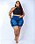 Shorts Meia Coxa Jeans Plus Size Alice - Imagem 1