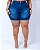 Shorts Meia Coxa Jeans Plus Size Alice - Imagem 4
