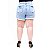 Shorts Jeans 23 Graus Plus Size Rasgadinho Lucilania Azul - Imagem 1