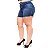 Shorts Jeans 23 Graus Plus Size Rasgadinho Rhonna Azul - Imagem 2