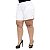 Shorts Jeans Feminino Cambos Plus Size Riana Branco - Imagem 2