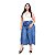 Calça Feminina Brunfer Plus Size Pantacourt Gleicielly Azul - Imagem 1