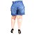 Shorts Jeans Feminino Brunfer Plus Size Clochard Isete Azul - Imagem 3