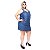 Vestido Jeans Feminino Xtra Charmy Plus Size Isete Azul - Imagem 1