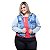 Jaqueta Jeans Feminina Credencial Plus Size Filene Azul - Imagem 1