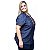 Camisete Jeans Feminina Cambos Plus Size Soliana Azul - Imagem 2