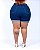 Shorts Meia Coxa Jeans Ane Plus Size Rhayma Azul - Imagem 2