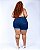 Shorts Meia Coxa Jeans Ane Plus Size Rhayma Azul - Imagem 5