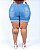 Shorts Meia Coxa Jeans Plus Size Leidneia - Imagem 2