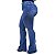 Calça Jeans Feminina Cambos Plus Size Flare Juciele Azul - Imagem 2