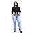 Calça Jeans Feminina Latitude Plus Size com Elástico Alina Azul - Imagem 2