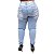 Calça Jeans Feminina Latitude Plus Size com Elástico Alina Azul - Imagem 3