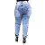 Calça Jeans Feminina Latitude Plus Size com Cinta Nara Azul - Imagem 2