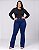 Calça Jeans Ane Plus Size Flare Kadrige Azul - Imagem 1