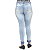 Calça Jeans Feminina Rasgada Modelo Cigarrete Mini Blue com Strass - Imagem 2