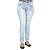 Calça Jeans Feminina Clara Mini Blue Rasgada - Imagem 1