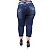 Calça Jeans Credencial Plus Size Cropped Alina Azul - Imagem 3