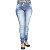 Calça Jeans Legging Feminina Deerf Azul Levanta Bumbum - Imagem 2