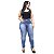 Calça Jeans Feminina Latitude Plus Size Skinny Monika Azul - Imagem 1