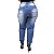 Calça Jeans Feminina Meitrix Plus Size Skinny Noraia Azul - Imagem 3