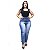 Calça Jeans Feminina Meitrix Plus Size Skinny Noraia Azul - Imagem 1