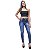 Calça Jeans Feminina Credencial Skinny Katilsa Azul - Imagem 1