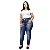 Calça Jeans Xtra Charmy Plus Size Cigarrete Catiuscia Azul - Imagem 3