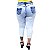 Calça Jeans Feminina Latitude Plus Size Cropped Jacy Azul - Imagem 2