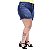 Shorts Jeans Feminino Xtra Charmy Plus Size Ednir Azul - Imagem 3