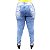 Calça Jeans Credencial Plus Size Skinny Keitty Azul Manchada - Imagem 2