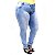 Calça Jeans Credencial Plus Size Skinny Keitty Azul Manchada - Imagem 3