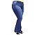 Calça Jeans Feminina Credencial Plus Size Flare Ozilene Azul - Imagem 3