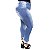 Calça Jeans  Credencial Plus Size Cigarrete Melrie Azul - Imagem 3