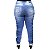 Calça Jeans Credencial Plus Size Cigarrete Regines Azul - Imagem 2