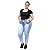 Calça Jeans Credencial Plus Size Cigarrete Ubiracy Azul - Imagem 1