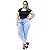 Calça Jeans Feminina Helix Plus Size Skinny Evanise Azul - Imagem 1