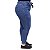 Calça Jeans Feminina Cambos Plus Size Cropped Edenise Azul - Imagem 3