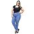 Calça Jeans Feminina Cambos Plus Size Cigarrete Josemar Azul - Imagem 1