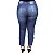 Calça Jeans Feminina Uvx Plus Size Cigarrete Allen Azul - Imagem 2