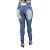 Calça Jeans Feminina Helix Azul Escuro com Elástico - Imagem 1