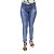 Calça Jeans Legging Feminina Meitrix Azul Escura Levanta Bumbum com Bolsos - Imagem 2