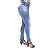 Calça Jeans Legging Feminina Deerf Azul com Elastano Levanta Bumbum - Imagem 3