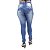 Calça Jeans Feminina Deerf Rasgada Modelo Legging Levanta Bumbum - Imagem 3