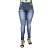 Calça Jeans Legging Feminina Credencial Escura com Cintura Alta - Imagem 1