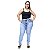 Calça Jeans Credencial Plus Size Clochard Yanessa Azul - Imagem 1