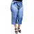 Calça Jeans Uvx Plus Size Pantacourt Catheryne Azul - Imagem 3