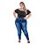 Calça Jeans Latitude Plus Size Skinny Hyanka Azul - Imagem 1